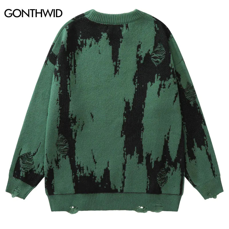 Ripped Vintage Streetwear Sweater