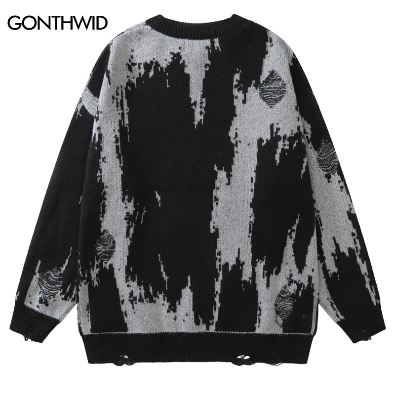Ripped Vintage Streetwear Sweater