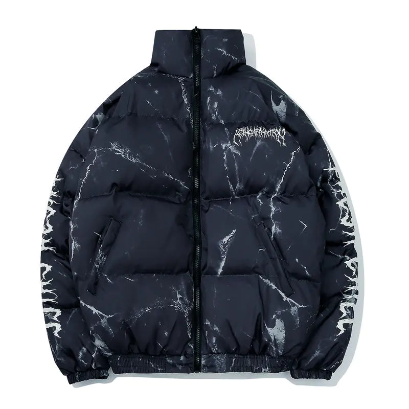 Graphic Rex Style Puffer Jacket