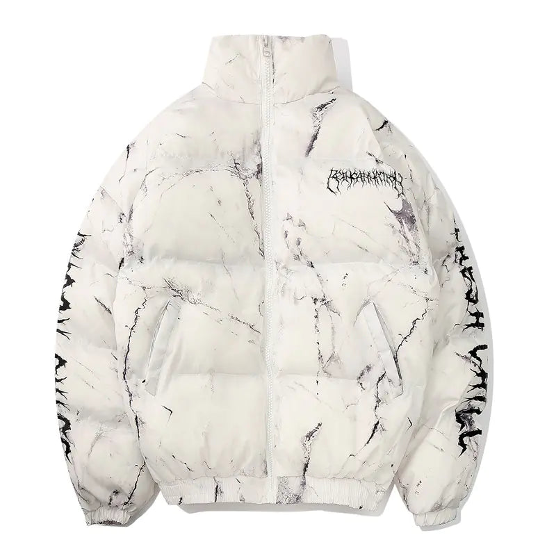 Graphic Rex Style Puffer Jacket
