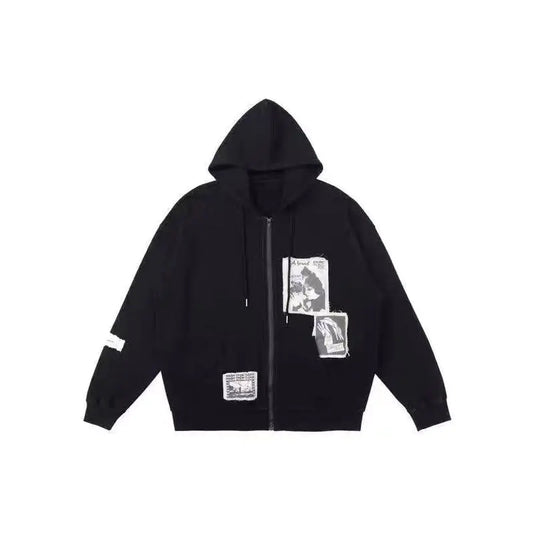 Vintage Grunge Graffiti Zip Up