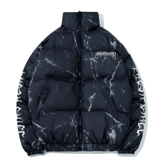Graphic Rex Style Puffer Jacket