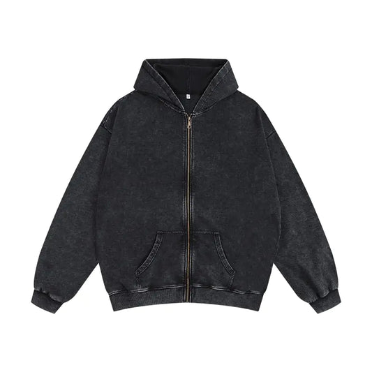 Washed Art Zip up Hoodie