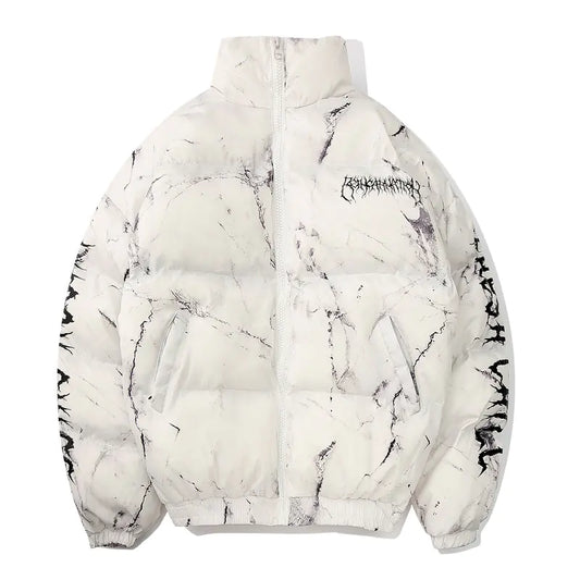 Graphic Rex Style Puffer Jacket